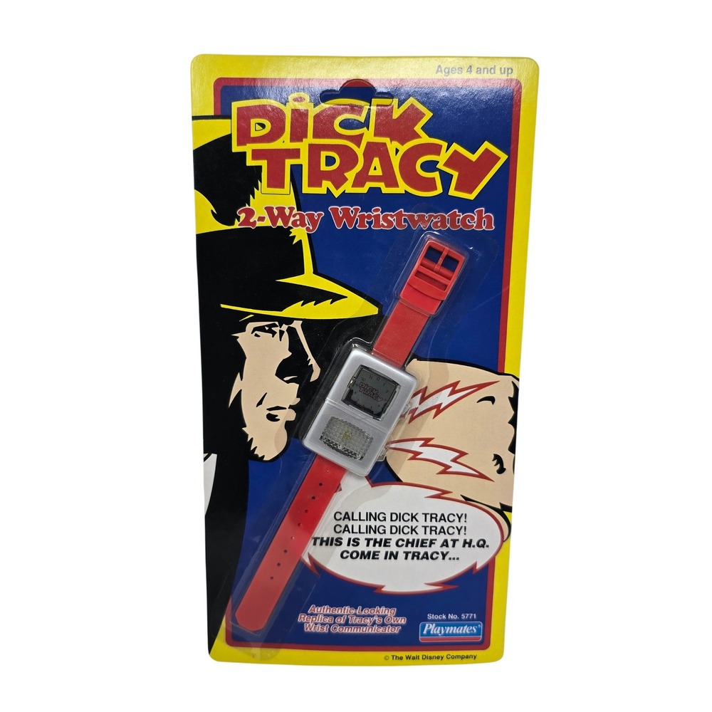 Vintage 1990 Dick Tracy 2-Way Wristwatch Playmates Toys New Sealed 5771
